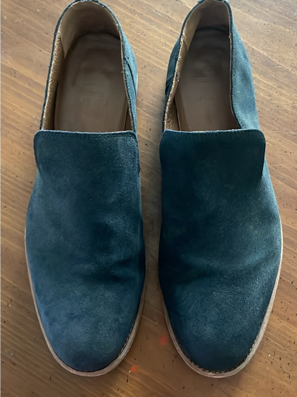 Frye Men's Navy Suede Slip-On Loafers